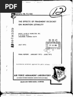 Connie Hayes et al- The Effects of Fragment Ricochet on Munition Lethality