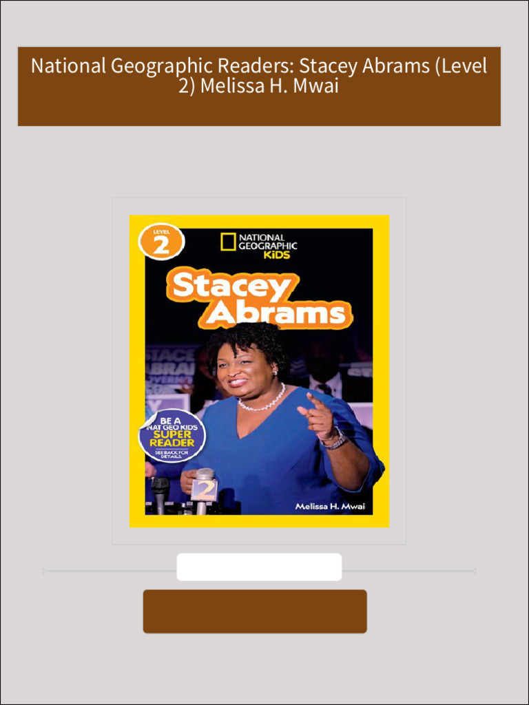Instant download national geographic readers stacey abrams level 2