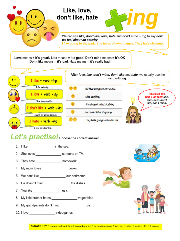Like + Ing | PDF