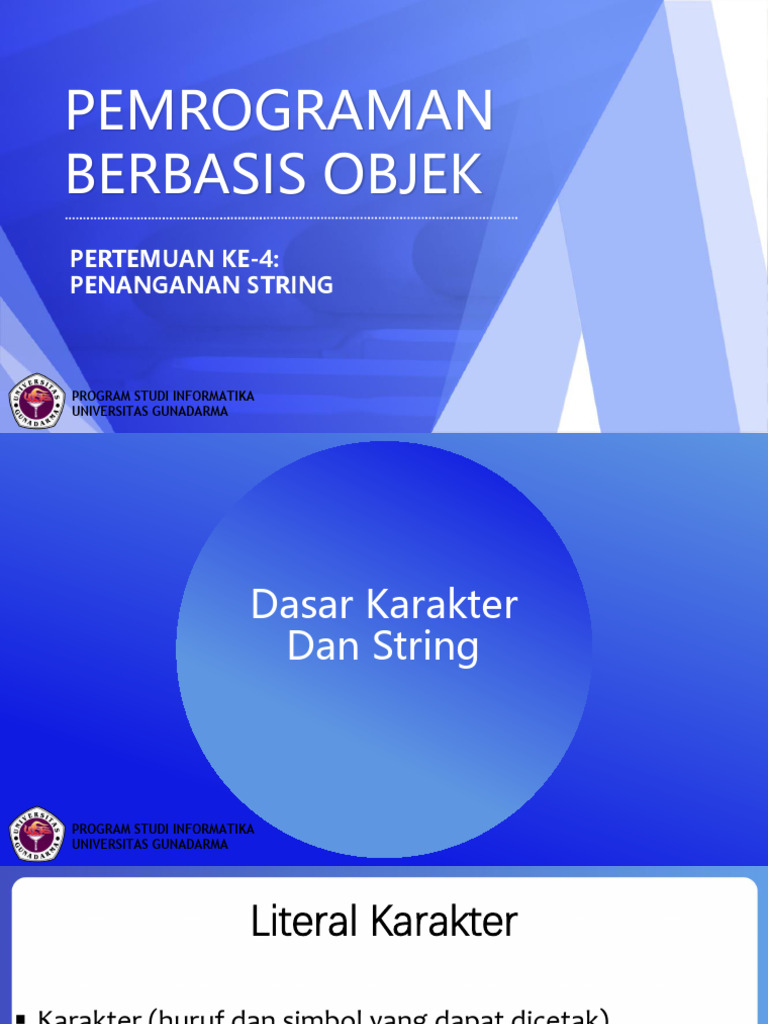 Penanganan String dalam Pemrograman Java | PDF