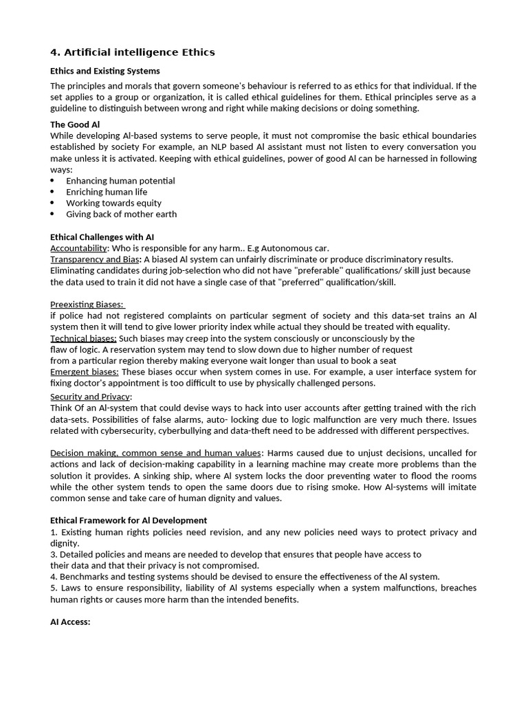Ml Ai Ethics Pdf Artificial Intelligence Intelligence Ai