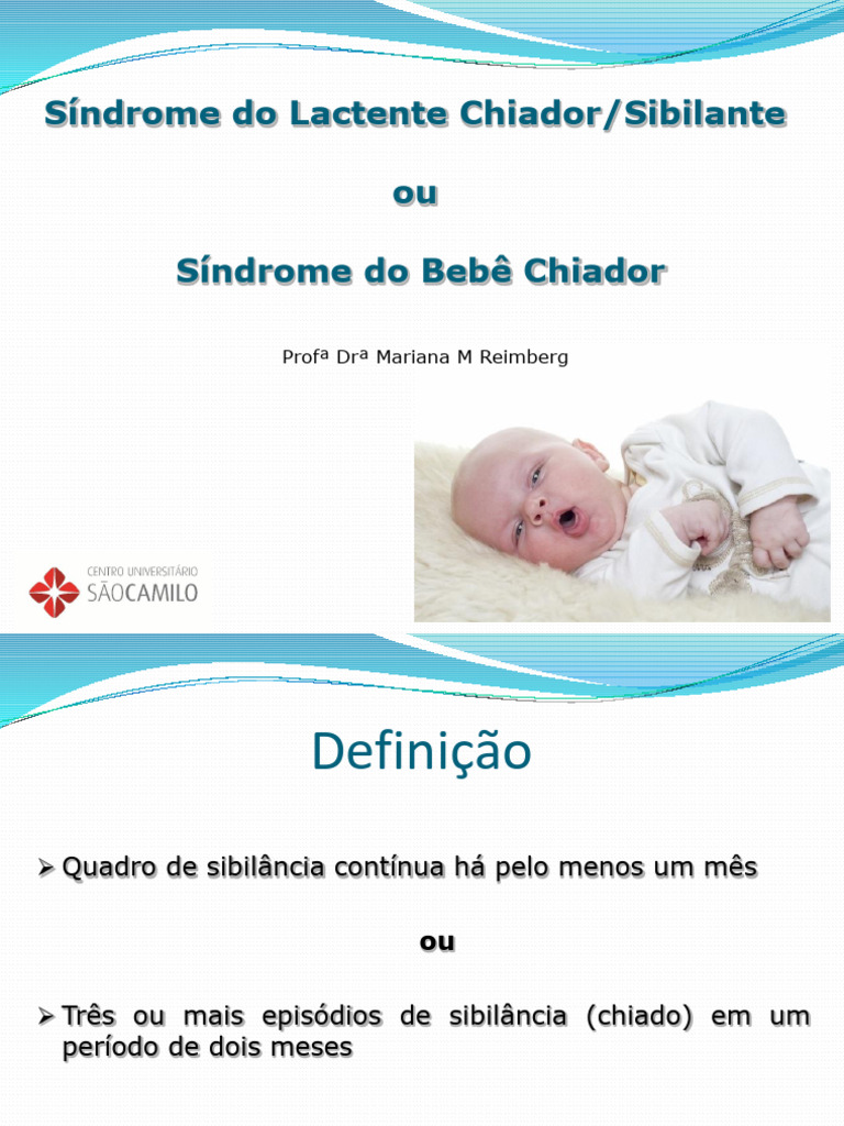 Síndrome do Bebê Chiador: Causas e Tratamento | PDF | Especialidades ...