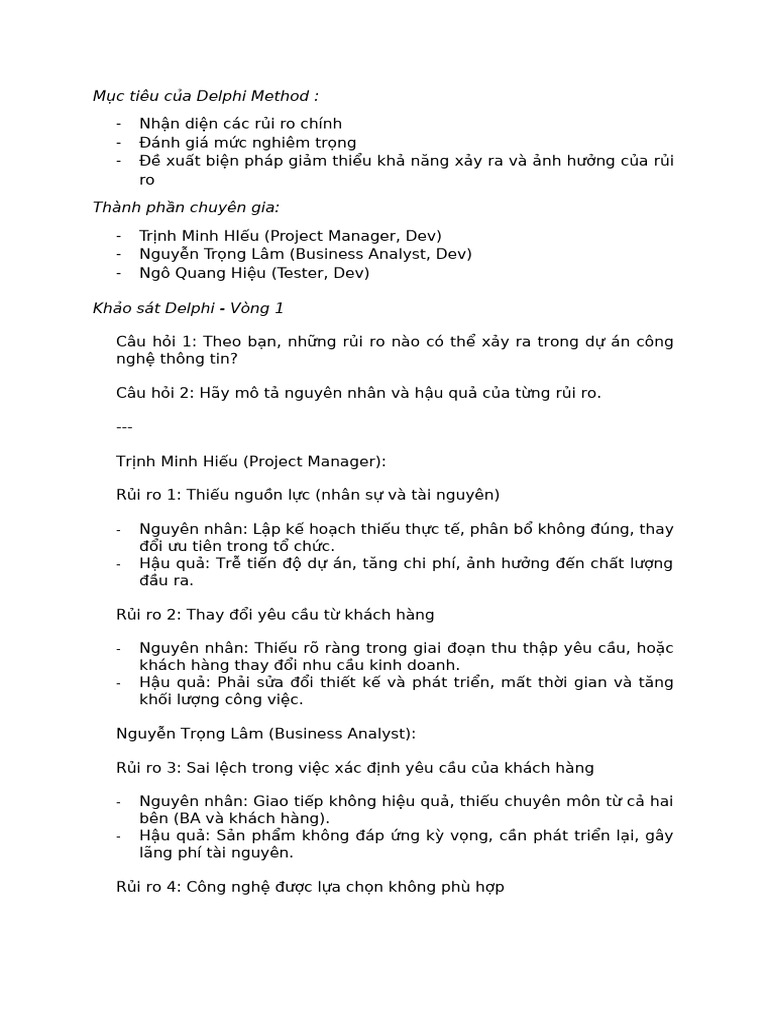 Delphi Method | PDF