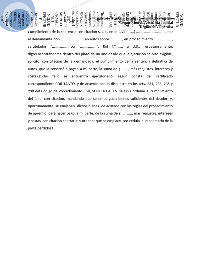 Cumplimiento Sentencia | PDF