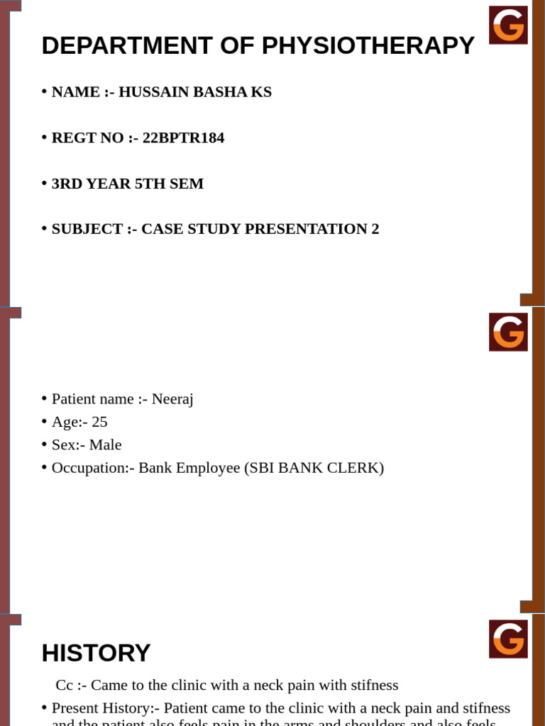 Case Study Presentation 2-1 | PDF | Pain | Clinical Medicine