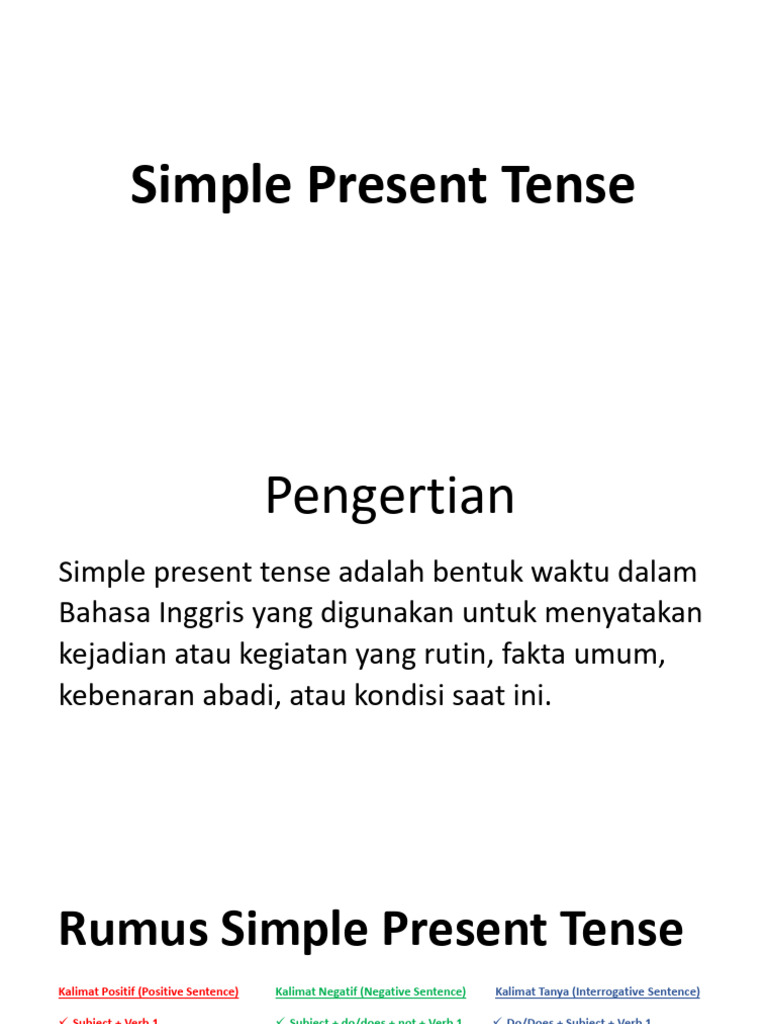 Panduan Teks Deskriptif: Simple Present | PDF