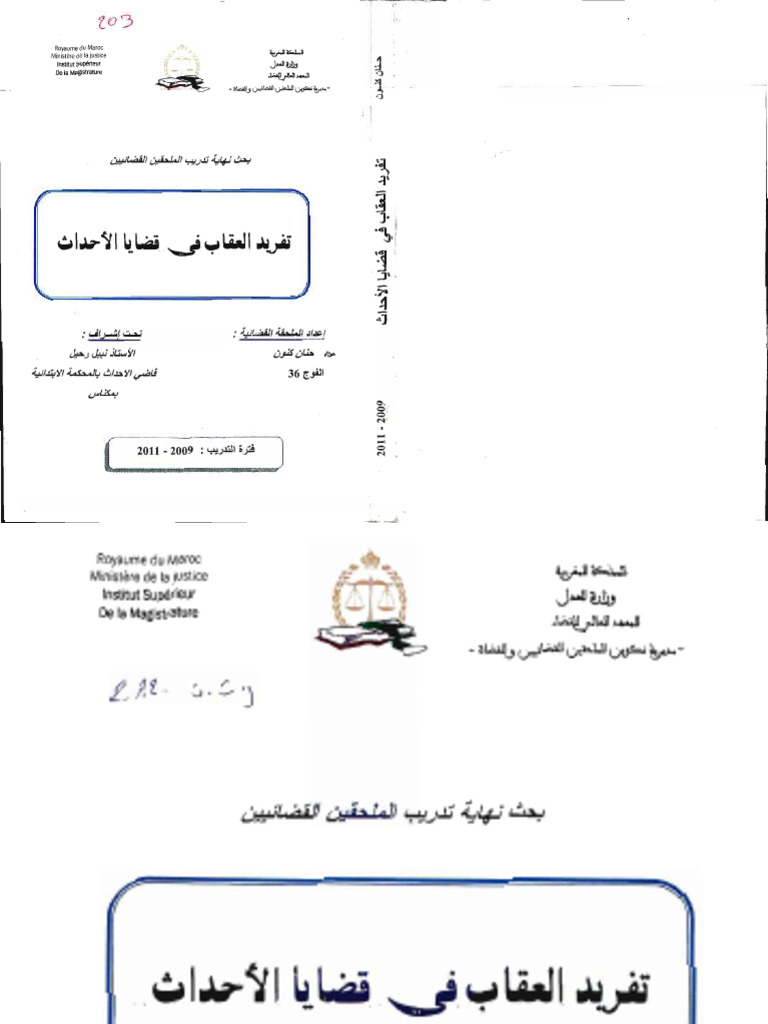 تفريد العقاب في قضايا الأحداث صفحة قانون المنازعات | PDF