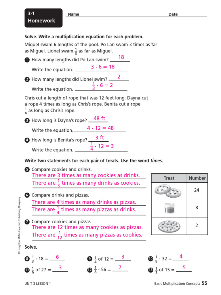 Unit 3 Rerr | PDF | Multiplication | Numbers