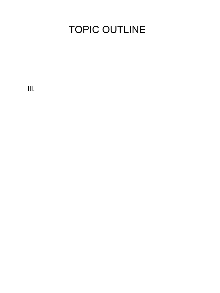 Jacob Berdos - ToPIC OUTLINE Conclusion | PDF