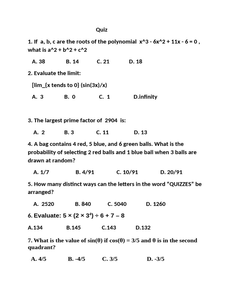 Quiz pdf