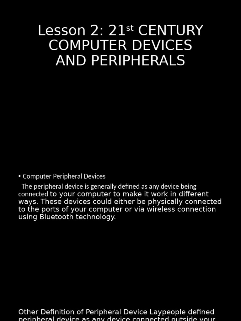 Understanding Computer Peripheral Devices | PDF