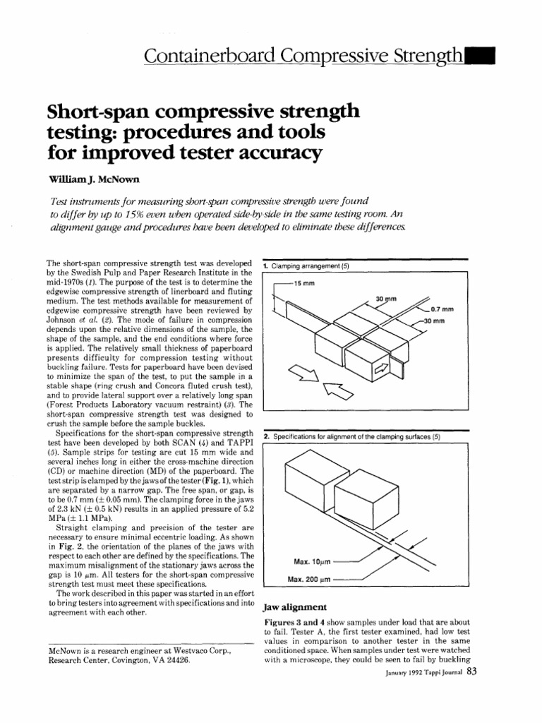 Improving Short-Span Compressive Strength Testing | PDF | Applied And ...