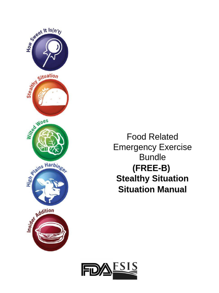 4.situation Manual SS | PDF | Epidemiology | Food Safety