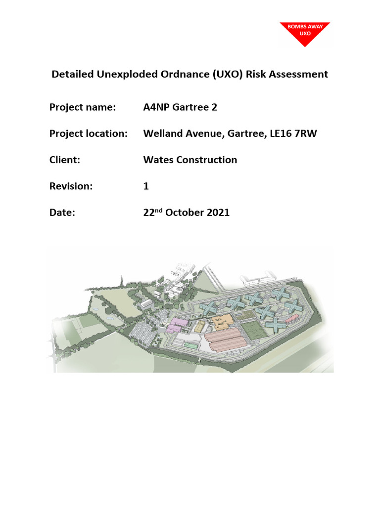UXO Risk Assessment for Gartree 2 | PDF | Ammunition | Risk