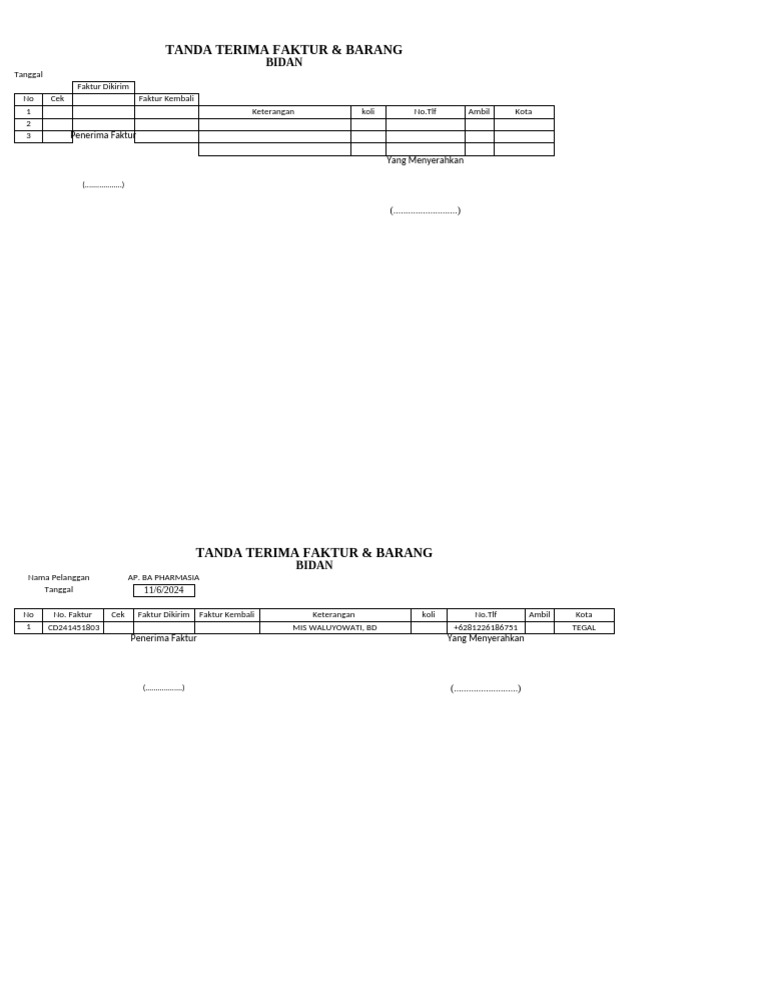 Tanda Terima Faktur Bidan 1 PDF