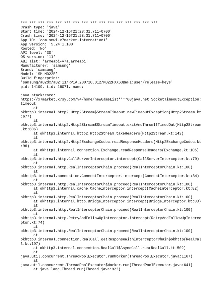 Catchlogs - 2024-12-16 at 21-28-31 - 5.24.1.100 (1204) - .Java | PDF ...