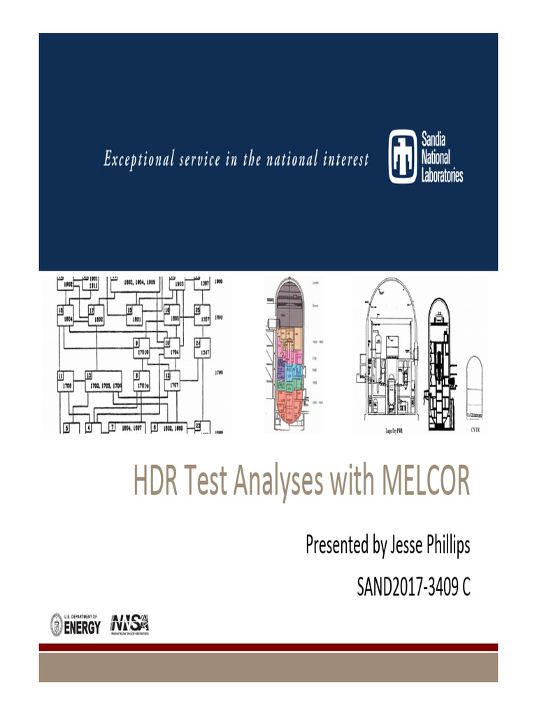 HDR MELCOR Analysis for LOCA Events | PDF | Nuclear Regulatory ...