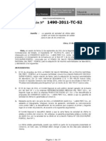 Res. TC Seace 1490-2011 Carta Fianza de Consorcio