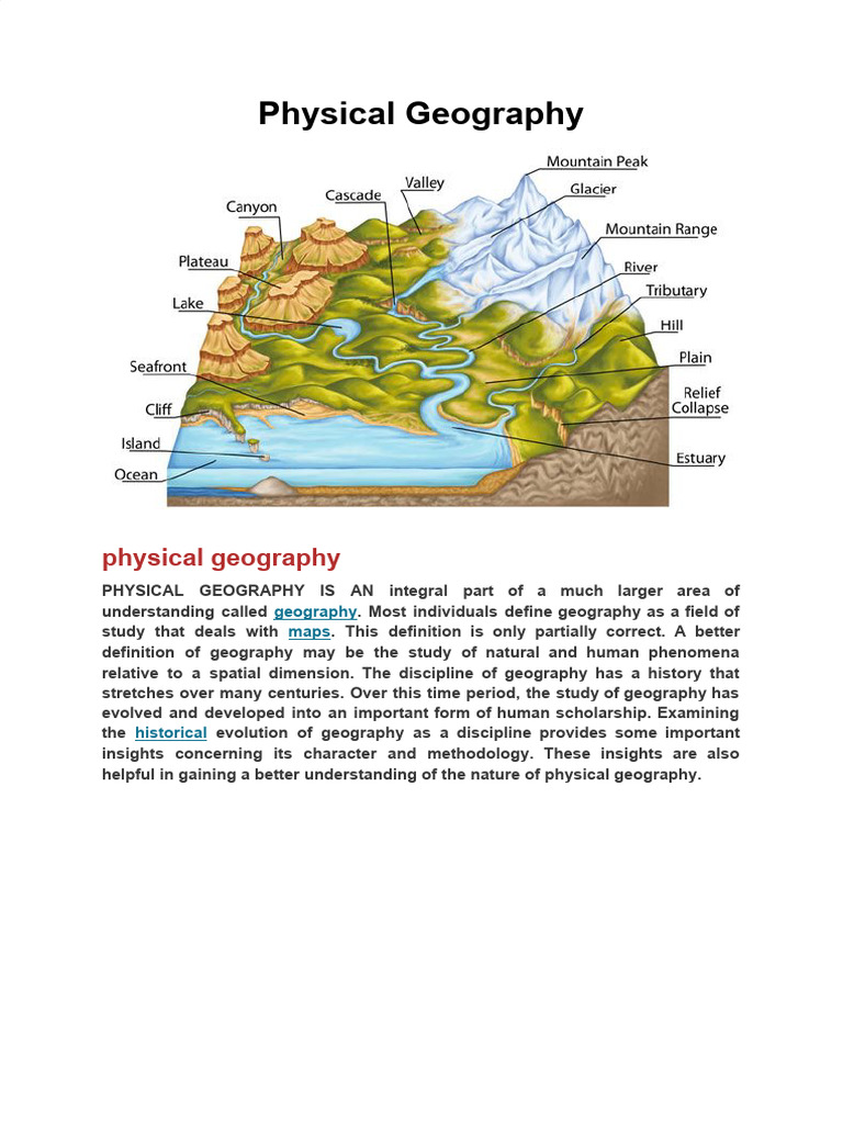 Physical Geography Overview | PDF | Geography | Science