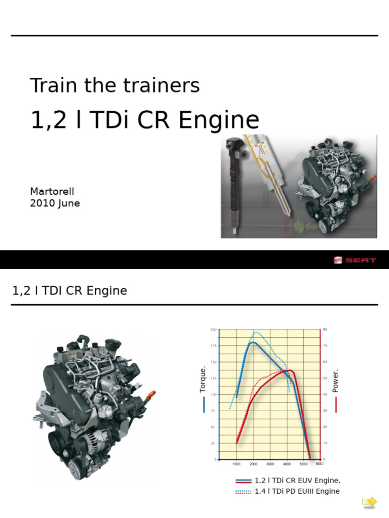 SEAT 1.2L TDI CR Engine Training Guide | PDF