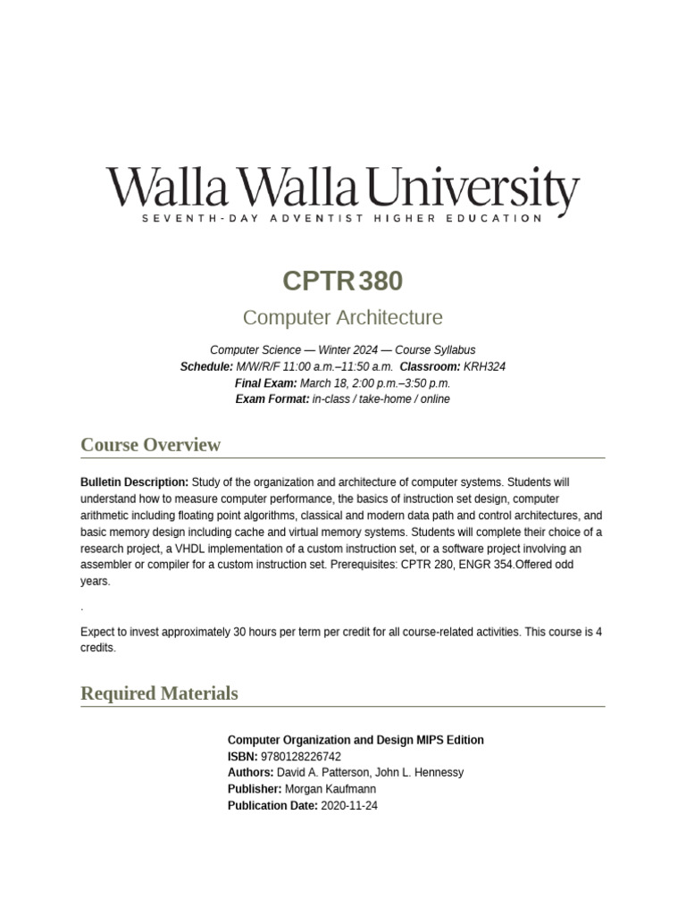 Winter-2024-CPTR-380-0- | PDF | Title Ix | Academic Integrity