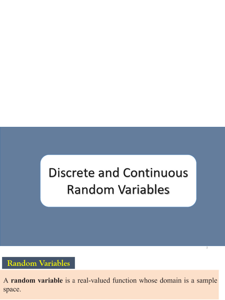 new lecture | PDF | Probability Distribution | Random Variable