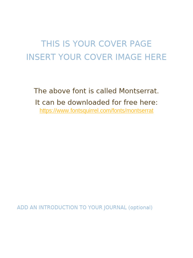 Journal Template 1 | PDF