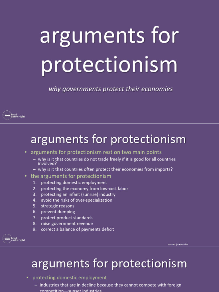 Arguments For Protectionism: Why Governments Protect Their Economies ...