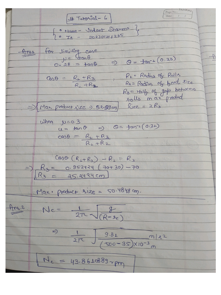 Tutorial 6 | PDF