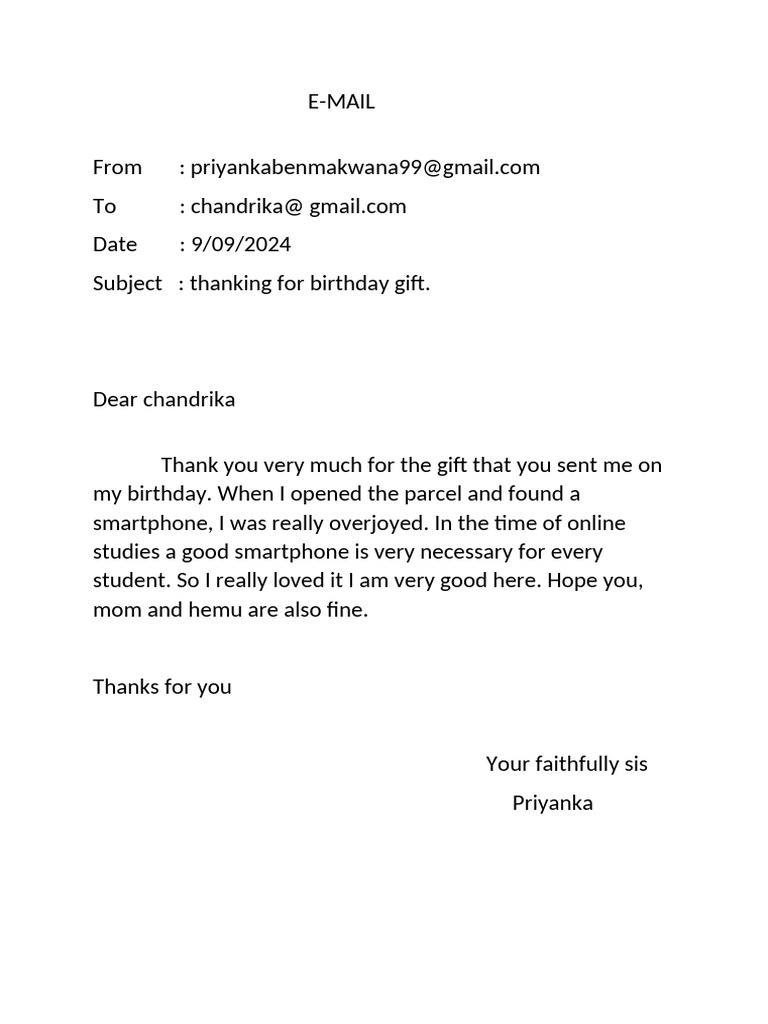 Priyanka Email | PDF