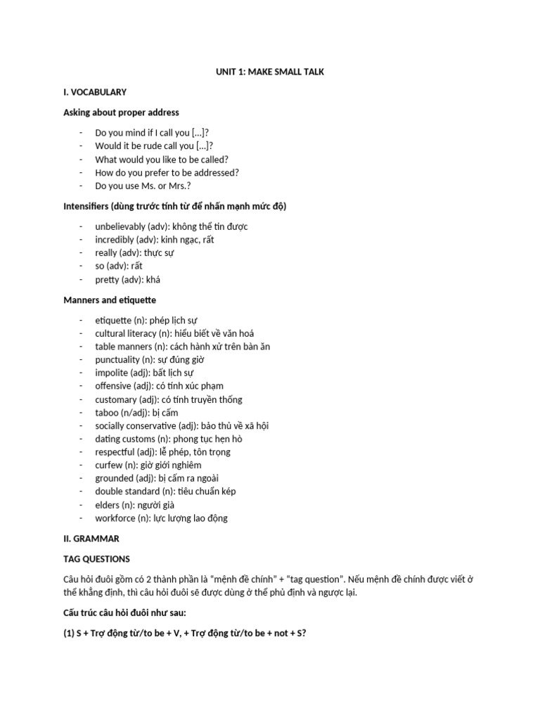 Unit 1 | PDF