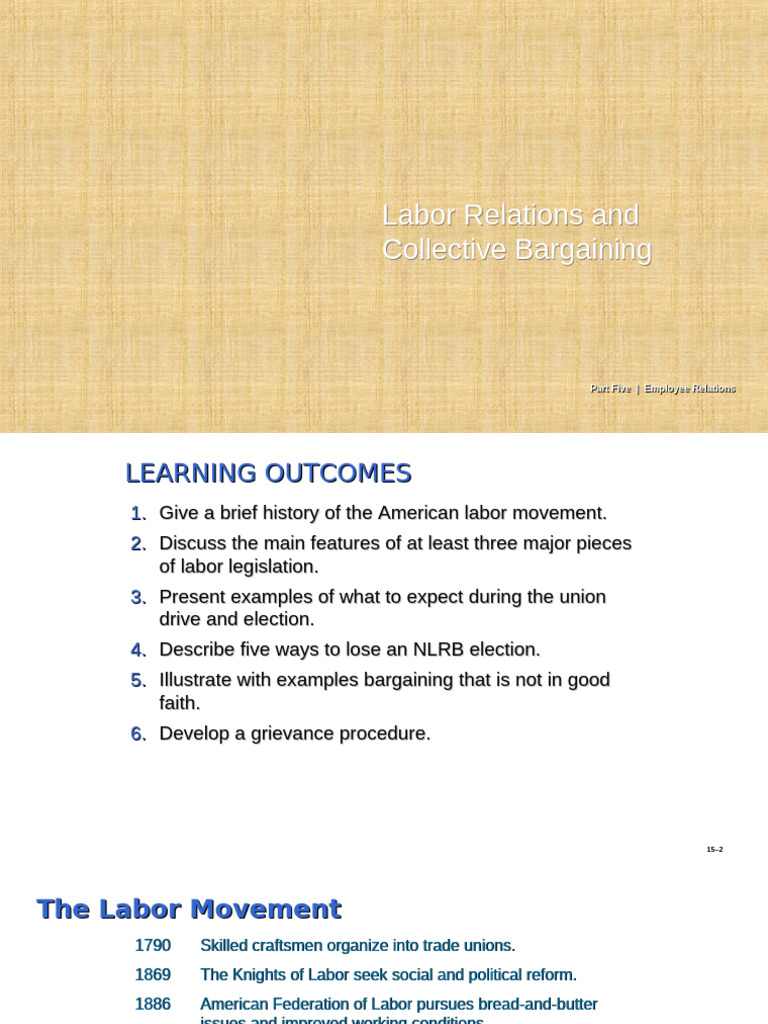 10 Labor relations | PDF | Trade Union | Employment
