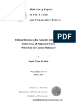 Political Reforms in the Federally Administered Tribal Areas of Pakistan (FATA)