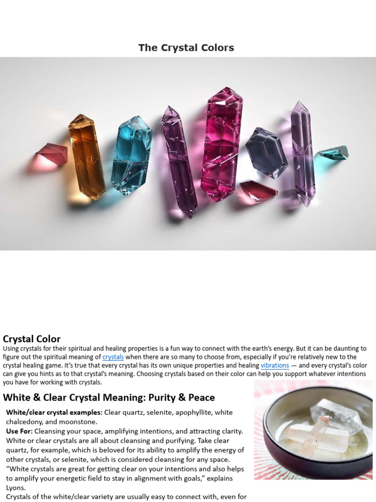 09 The Crystal Colors | PDF | Quartz