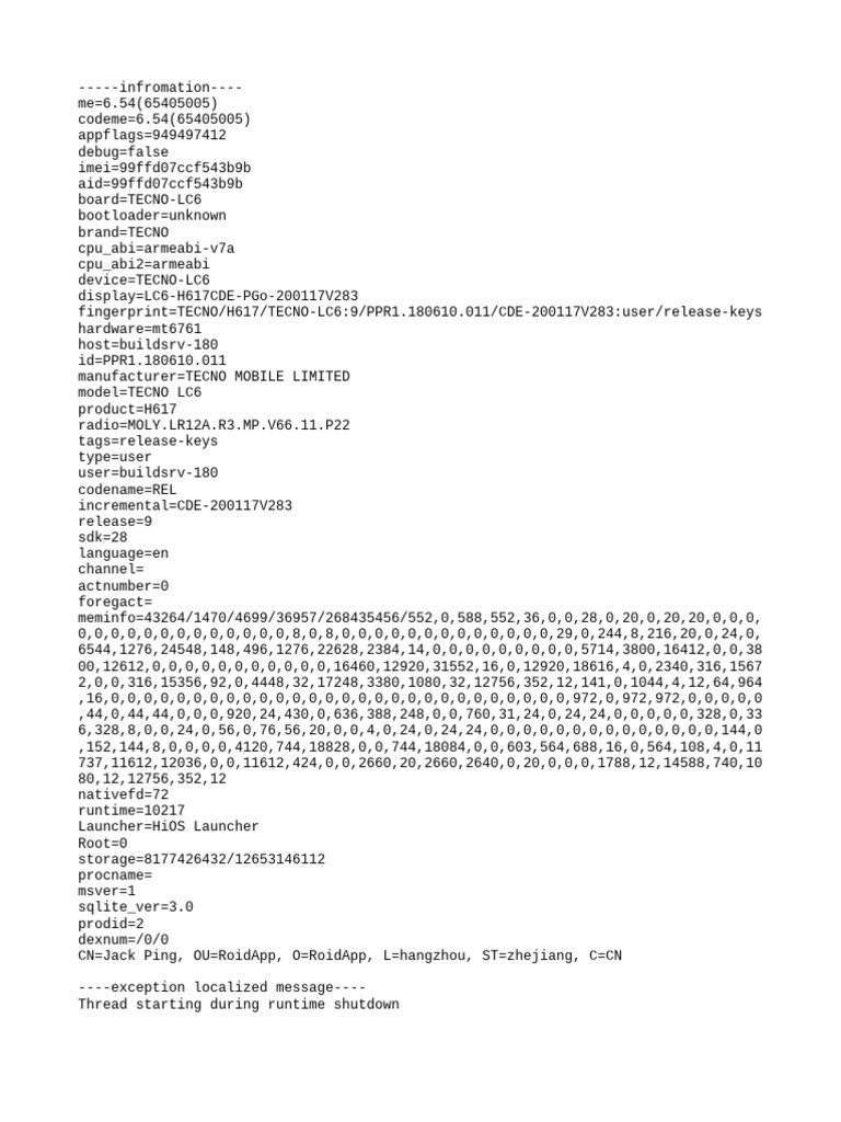Android Debugging Report | PDF | Computer Programming | Software