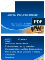 Ethical Decision Making Guide