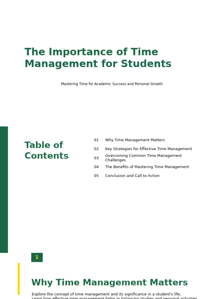 Time Management Tips for Students | PDF | Time Management ...
