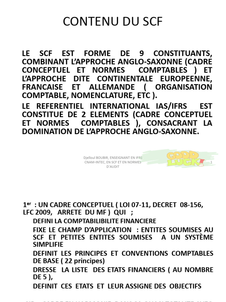Comprendre le SCF et ses Normes Comptables | PDF | Normes ...