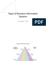 Types of Business IS - Lect6