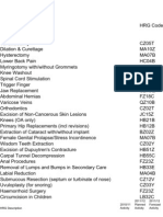 Example Database for Procedures of Limited Clinical Value