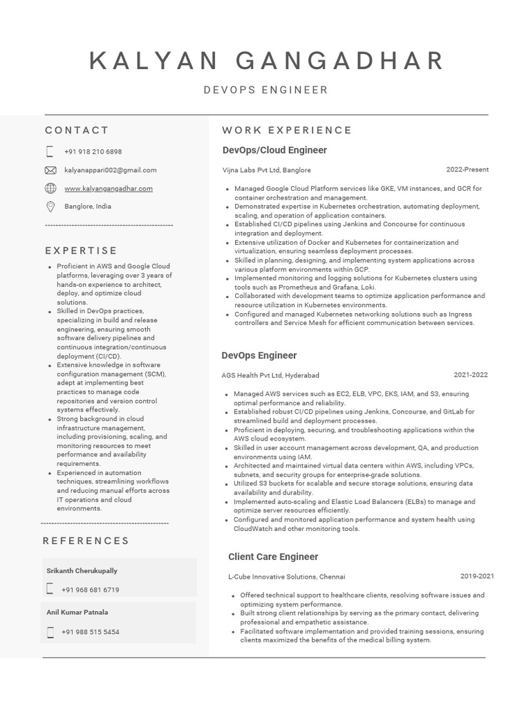 Kalyan Devops Enginner | PDF | Cloud Computing | Amazon Web Services