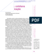 BARONE, Fernando. Memória Cotidiana e Comunicação