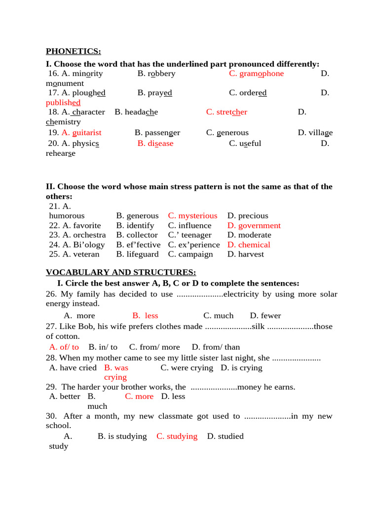 Phonetics and Vocabulary Practice Exercises | PDF | Christmas