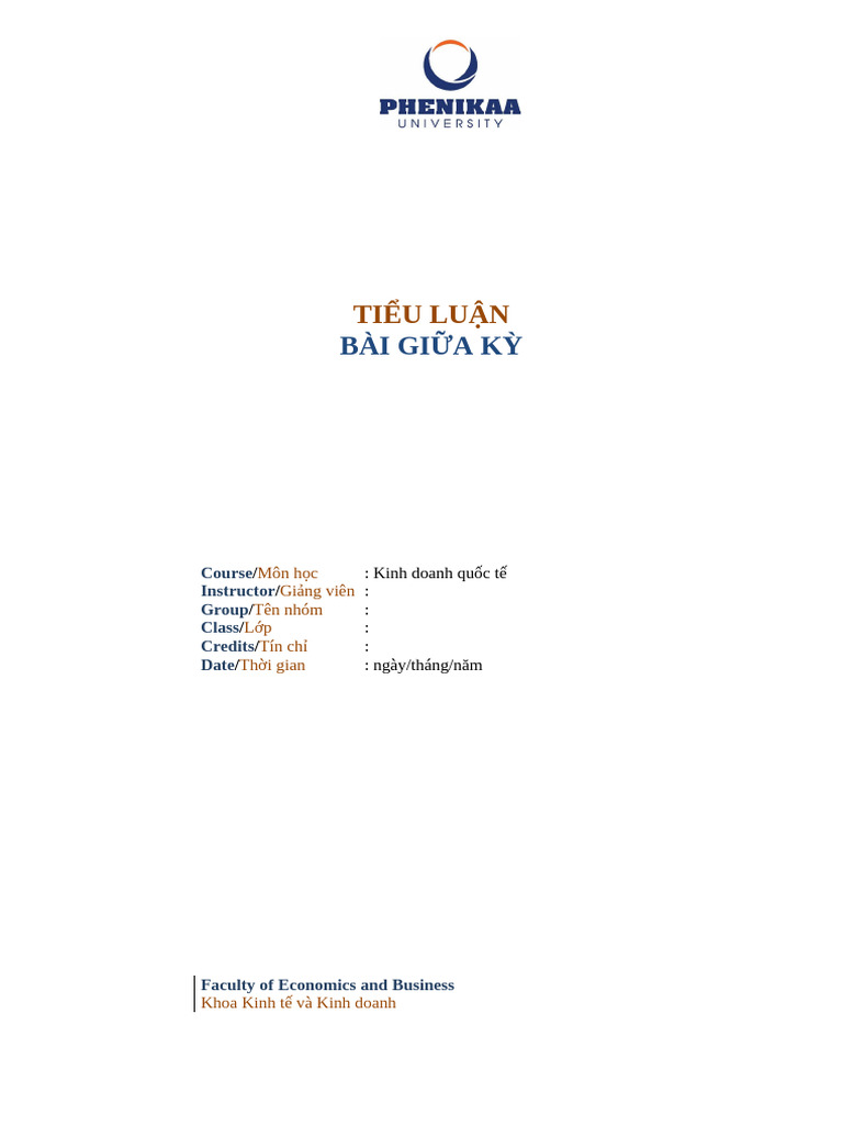 Form Tieu Luan Pdf