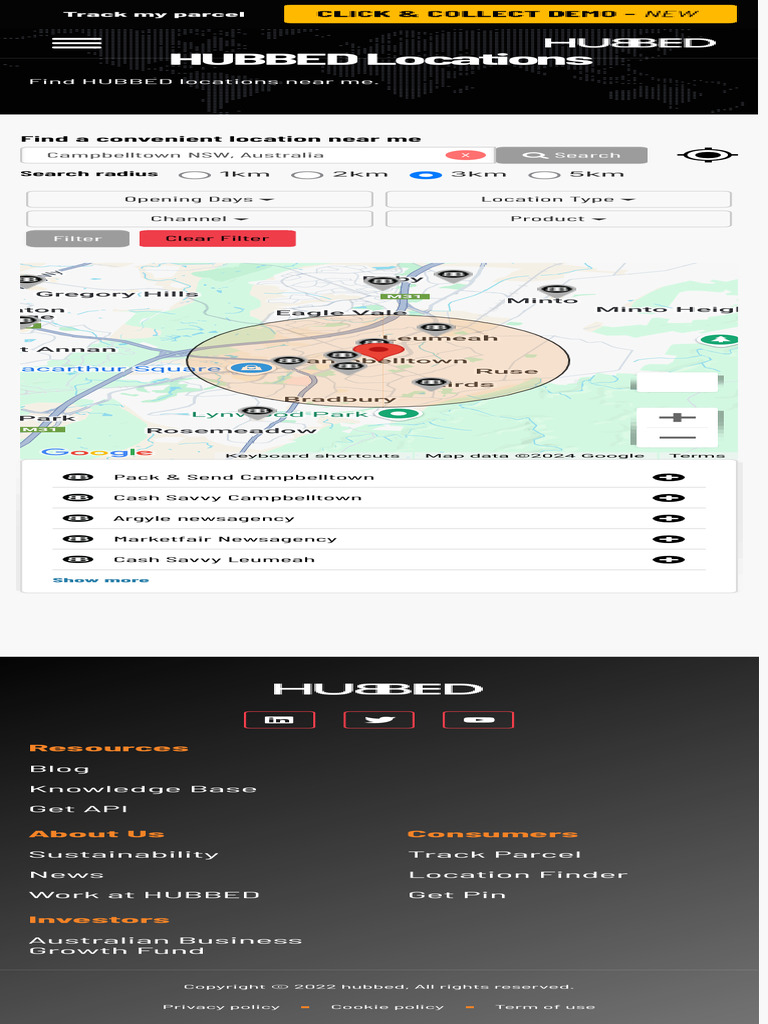 Find HUBBED Locations Near You | PDF