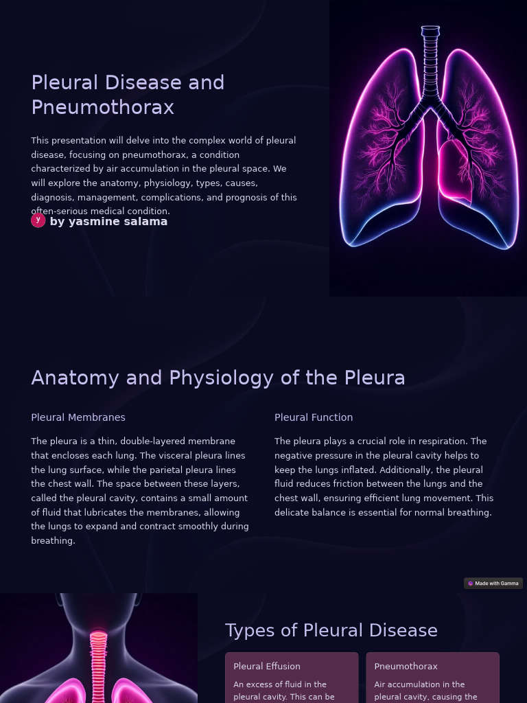 Pleural Disease and Pneumothorax | PDF | Lung | Clinical Medicine