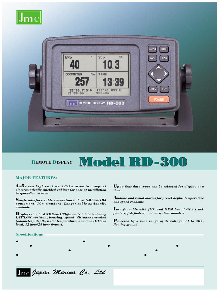 Compact NMEA-0183 Remote Display Unit | PDF