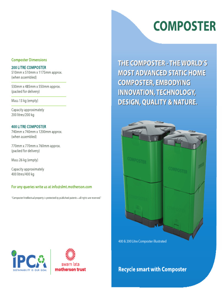 Composter Brochure - IPCA | PDF