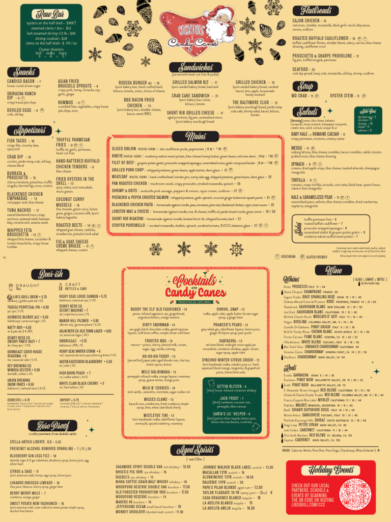 LG Steakhouse Menu Overview | PDF | Scallion | Salad