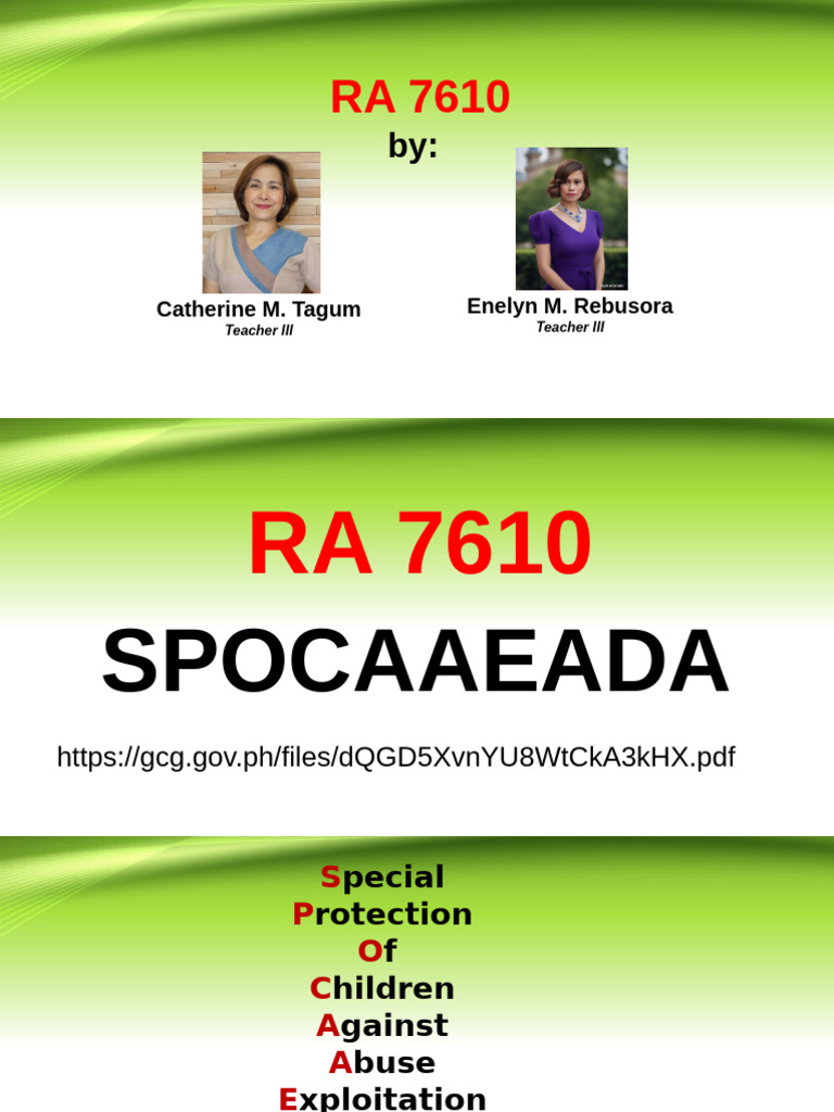 RA 7610 (2) | PDF | Child Abuse | Child Protection